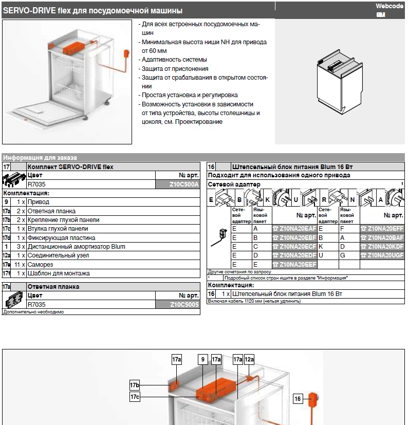 Проектирование SERVO-DRIVE flex для посудомоечной машины.