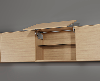 AVENTOS HS top (АВЕНТОС HS top) Blum - откидной подъемник, фасады МДФ