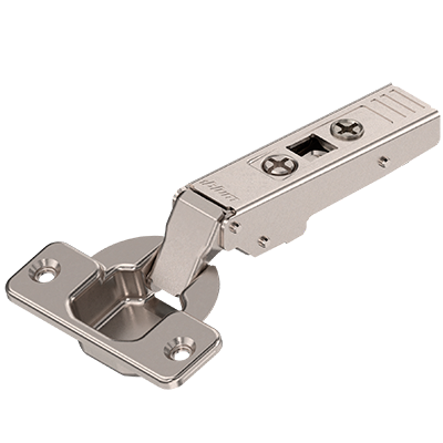 Петля мебельная BLUM накладная 107° CLIP-TOP (арт. 75T1550), с пружиной без доводчика.