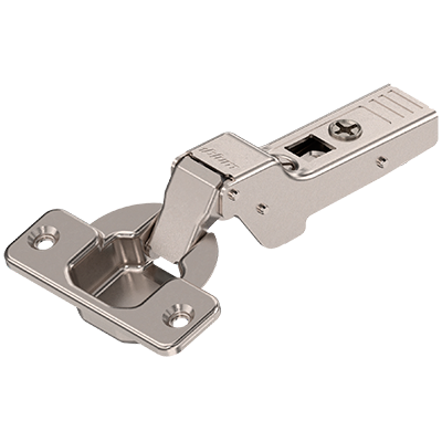 Петля мебельная BLUM полунакладная 107° CLIP-TOP (арт. 75T1650), с пружиной без доводчика.
