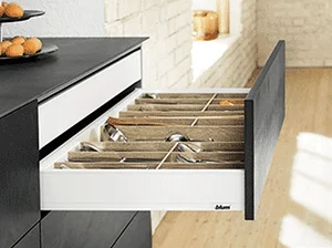 Legrabox pure M, стандартный, высота ящика 91 мм, цвет Белый шелк матовый