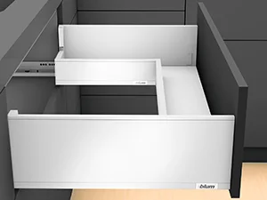 Legrabox pure под мойку, высота C c центральной планкой, цвет Белый шелк матовый