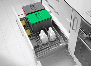 Контейнеры для раздельного сбора  мусора.  Inoxa Divisione Plast 97DA/902D