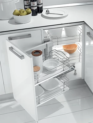 Волшебный уголок для кухни Dinamic Corner 803BW Inoxa. Италия.