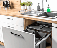 Ведро для мусора PRACTI ECO 600 мм, с рамой, PB-45-MF342X17-60A