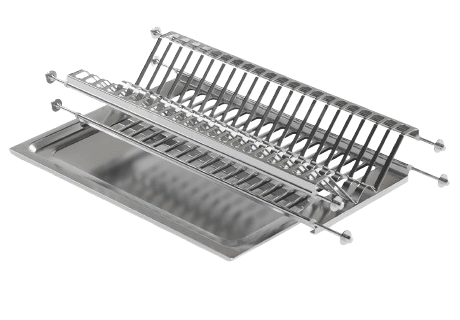 Сушка для посуды в верхнюю базу IKONA Anthracite, с рамкой, оцинк. сталь, цвет антрацит, Inoxa (Италия).